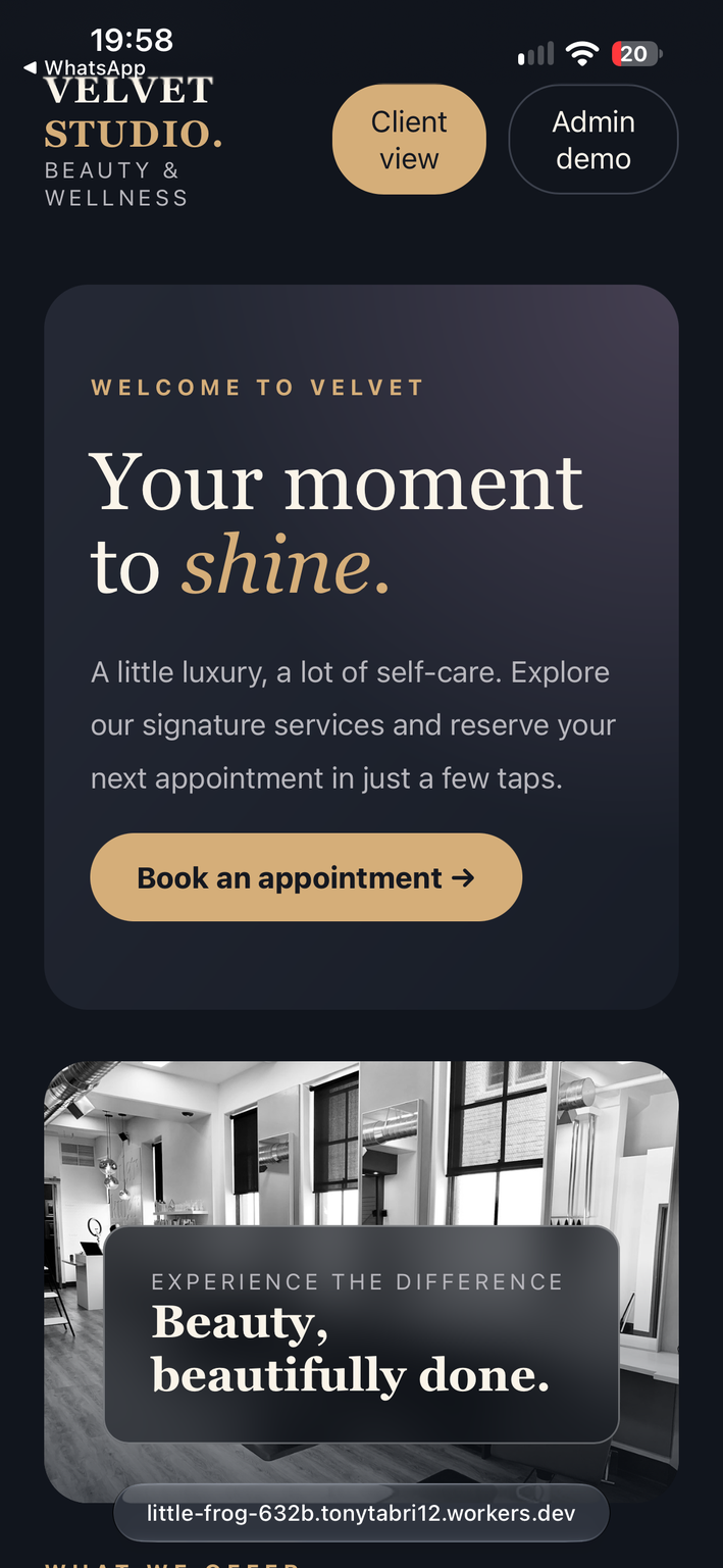 Salon Booking Demo
